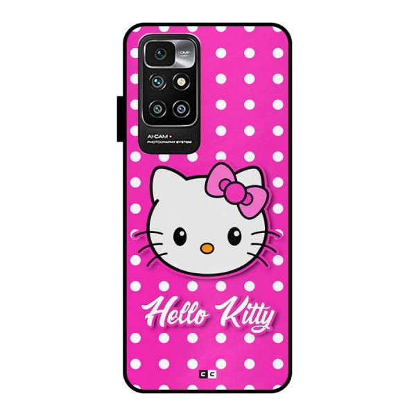 Baby Kitty Metal Back Case for Redmi 10 Prime