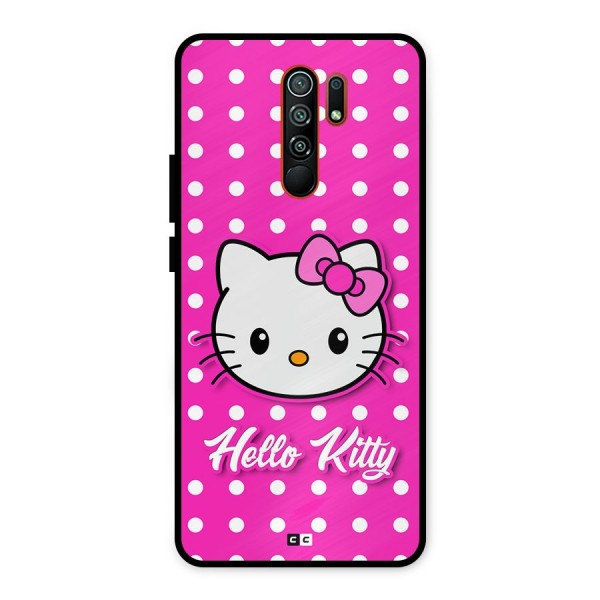 Baby Kitty Metal Back Case for Redmi 9 Prime