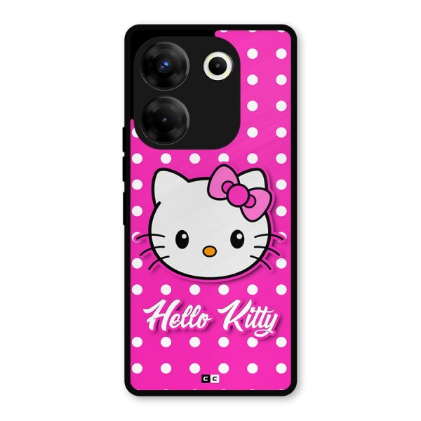 Baby Kitty Metal Back Case for Tecno Camon 20