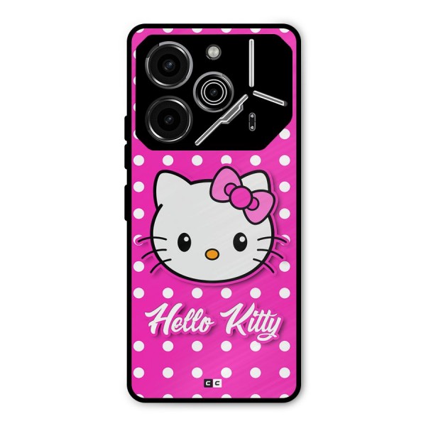 Baby Kitty Metal Back Case for Tecno Pova 6 Pro