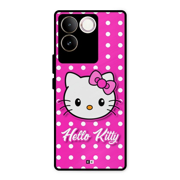 Baby Kitty Metal Back Case for Vivo T2 Pro