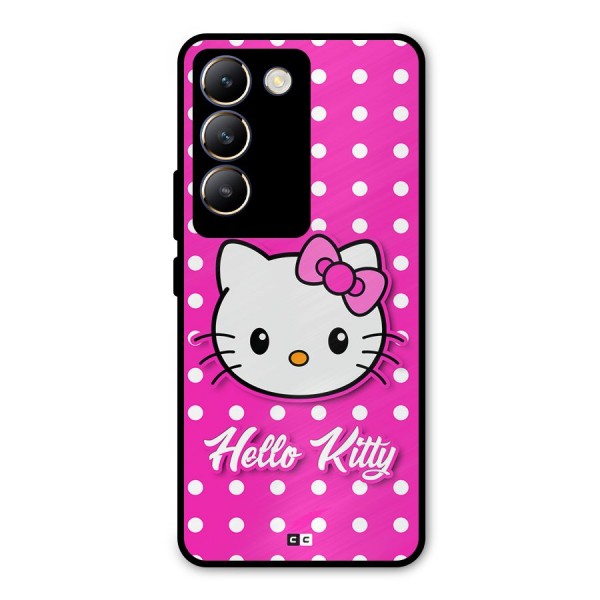 Baby Kitty Metal Back Case for Vivo T3 5G