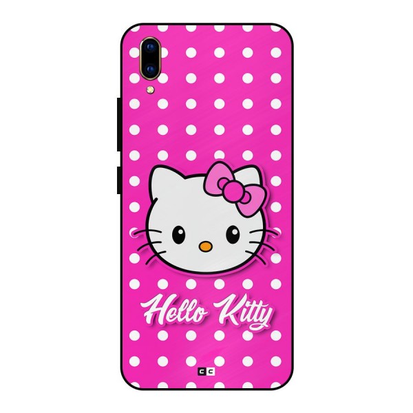 Baby Kitty Metal Back Case for Vivo V11 Pro