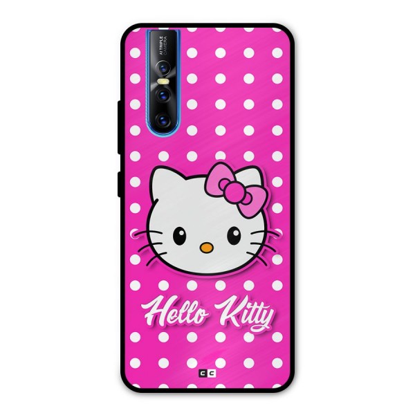 Baby Kitty Metal Back Case for Vivo V15 Pro