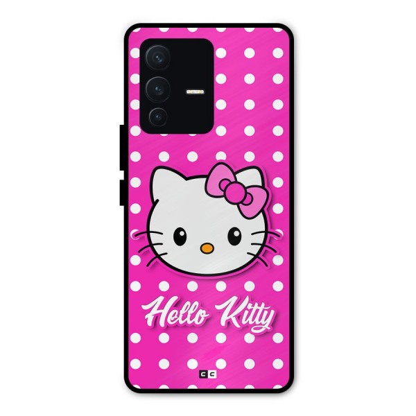 Baby Kitty Metal Back Case for Vivo V23 Pro