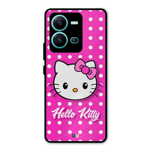 Baby Kitty Metal Back Case for Vivo V25