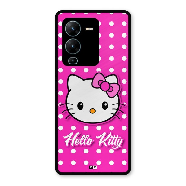 Baby Kitty Metal Back Case for Vivo V25 Pro