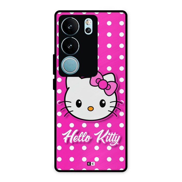 Baby Kitty Metal Back Case for Vivo V29 Pro