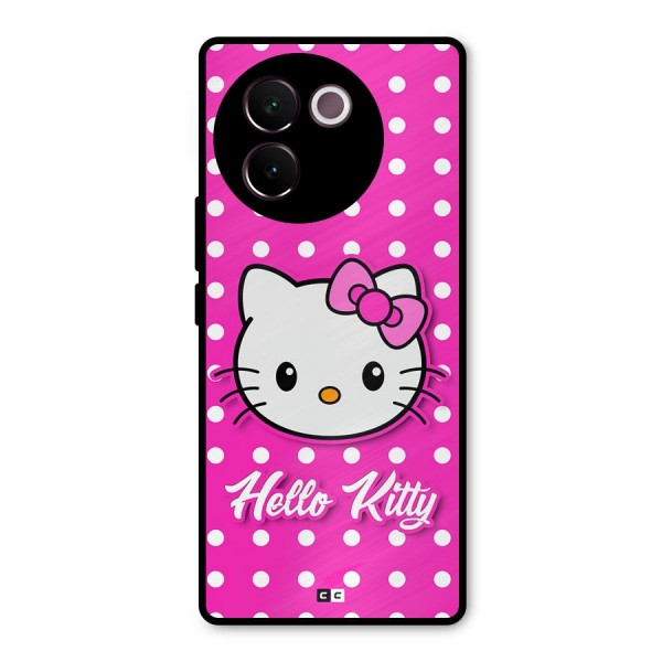 Baby Kitty Metal Back Case for Vivo V30e