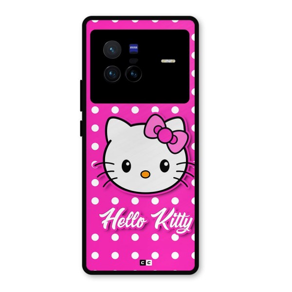 Baby Kitty Metal Back Case for Vivo X80