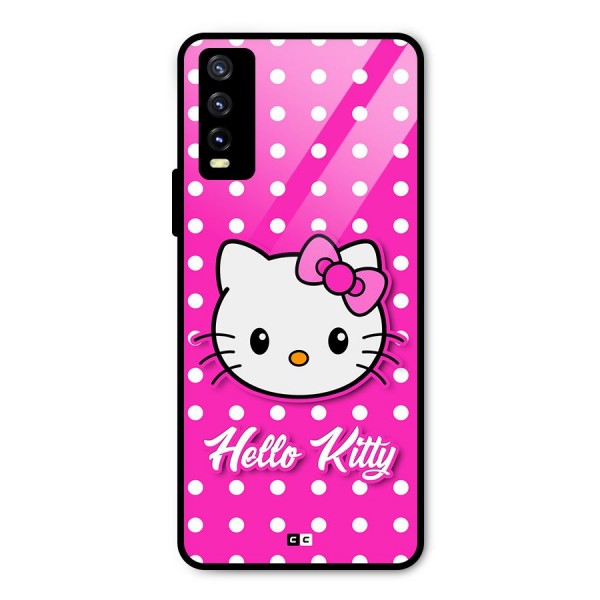 Baby Kitty Metal Back Case for Vivo Y20 2021