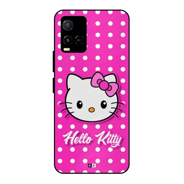 Baby Kitty Metal Back Case for Vivo Y21