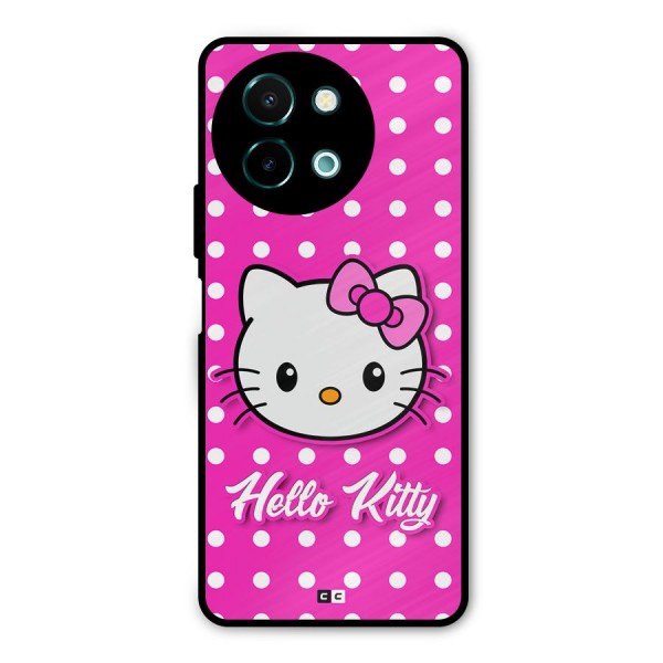 Baby Kitty Metal Back Case for Vivo Y58