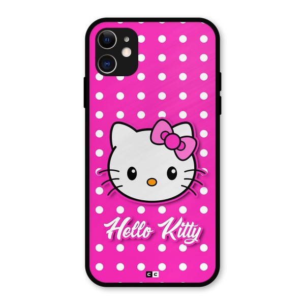 Baby Kitty Metal Back Case for iPhone 11