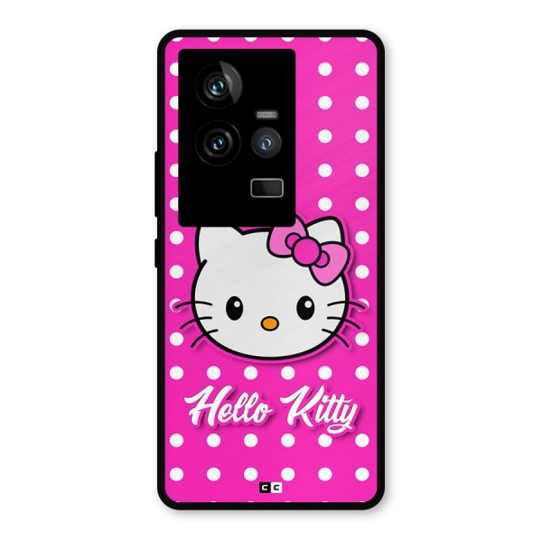 Baby Kitty Metal Back Case for iQOO 11 5G