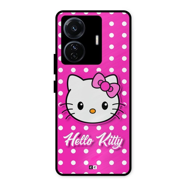 Baby Kitty Metal Back Case for iQOO Z6