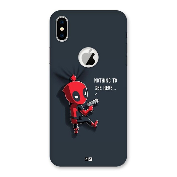 Baby Wade Back Case for iPhone XS Logo Cut