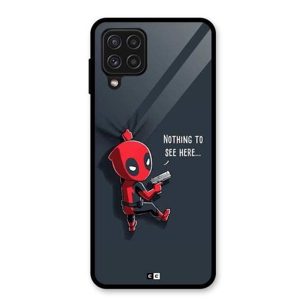 Baby Wade Glass Back Case for Galaxy A22 4G