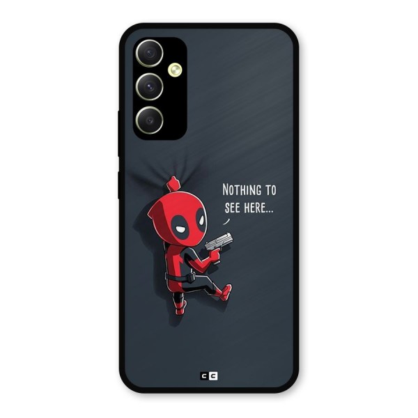 Baby Wade Metal Back Case for Galaxy A34