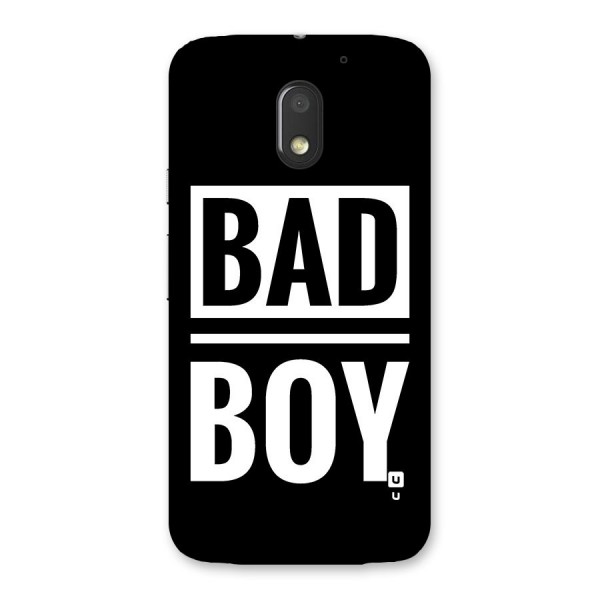 Bad Boy Back Case for Moto E3 Power