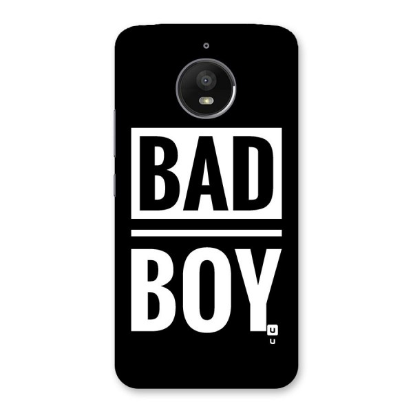 Bad Boy Back Case for Moto E4 Plus