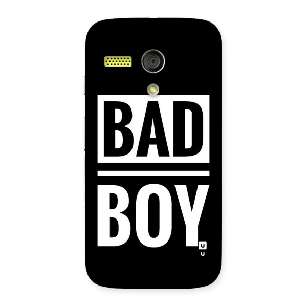 Bad Boy Back Case for Moto G