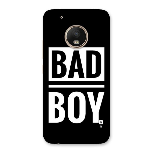 Bad Boy Back Case for Moto G5 Plus