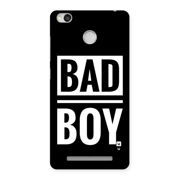 Bad Boy Back Case for Redmi 3S Prime