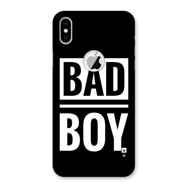 Bad Boy Back Case for iPhone XS Logo Cut