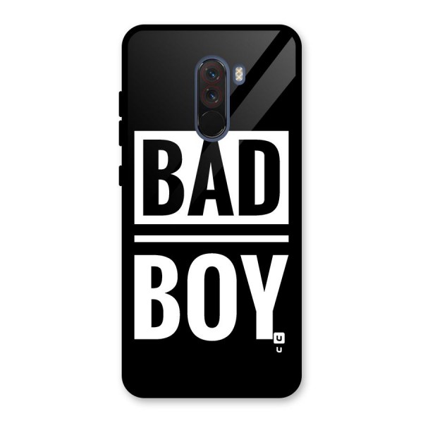 Bad Boy Glass Back Case for Poco F1