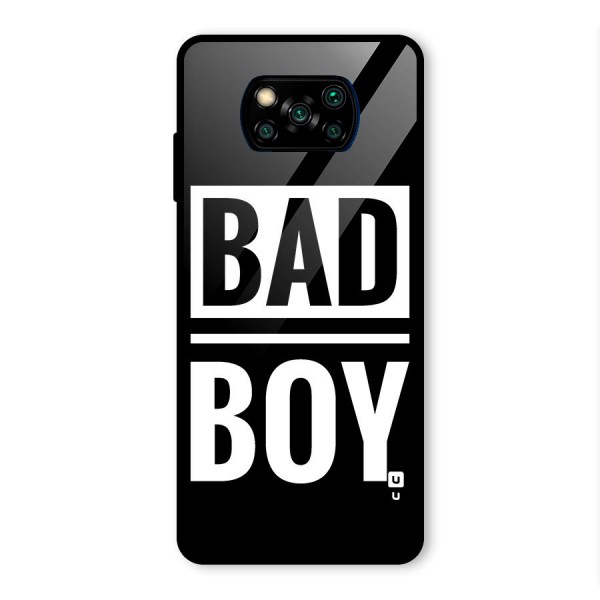 Bad Boy Glass Back Case for Poco X3 Pro