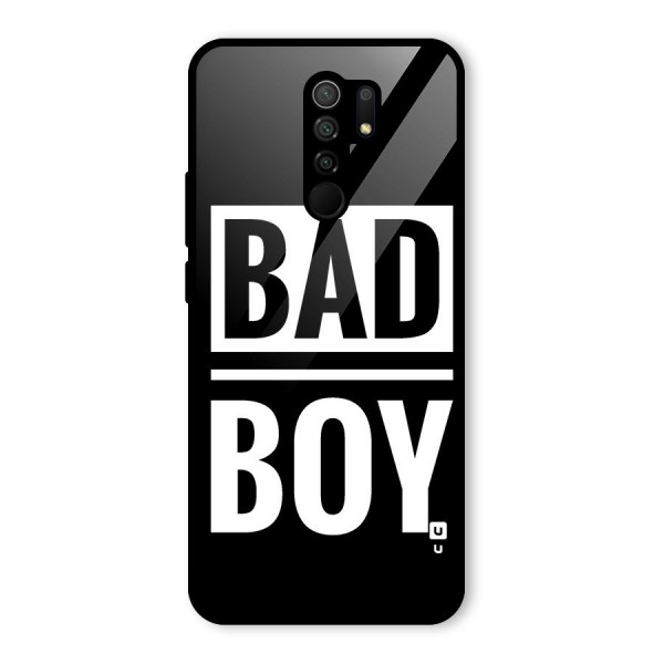 Bad Boy Glass Back Case for Redmi 9 Prime