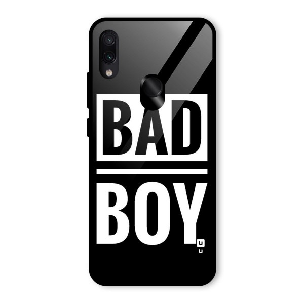 Bad Boy Glass Back Case for Redmi Note 7