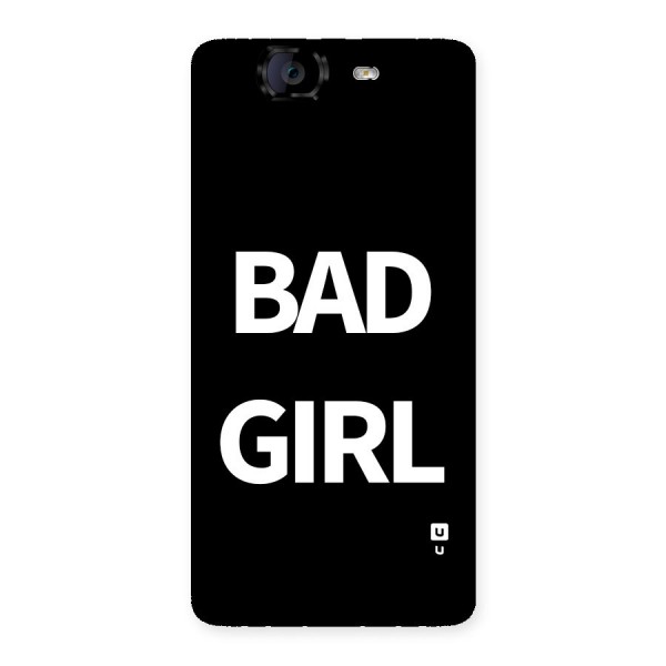 Bad Girl Attitude Back Case for Canvas Knight A350