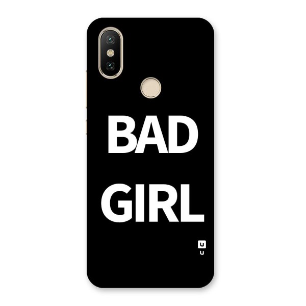 Bad Girl Attitude Back Case for Mi A2