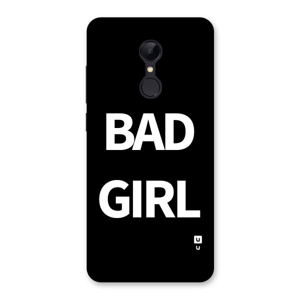 Bad Girl Attitude Back Case for Redmi 5