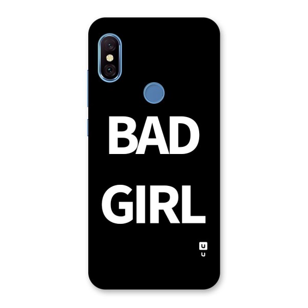 Bad Girl Attitude Back Case for Redmi Note 6 Pro