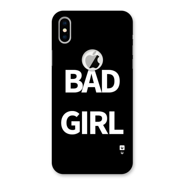 Bad Girl Attitude Back Case for iPhone XS Logo Cut