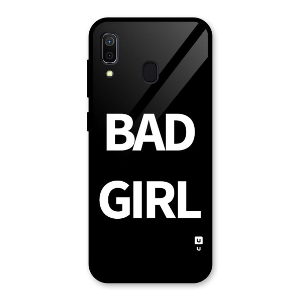 Bad Girl Attitude Glass Back Case for Galaxy A30