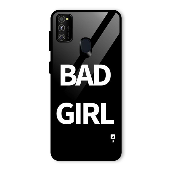 Bad Girl Attitude Glass Back Case for Galaxy M21