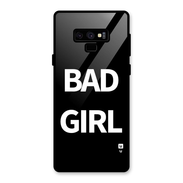 Bad Girl Attitude Glass Back Case for Galaxy Note 9