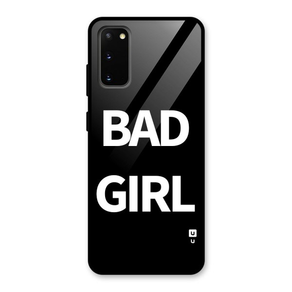 Bad Girl Attitude Glass Back Case for Galaxy S20