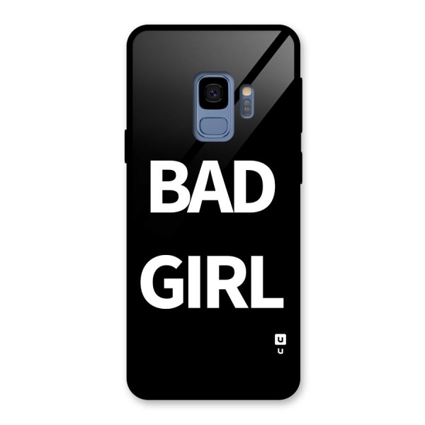 Bad Girl Attitude Glass Back Case for Galaxy S9