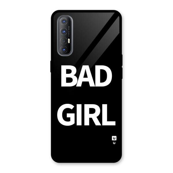 Bad Girl Attitude Glass Back Case for Oppo Reno3 Pro