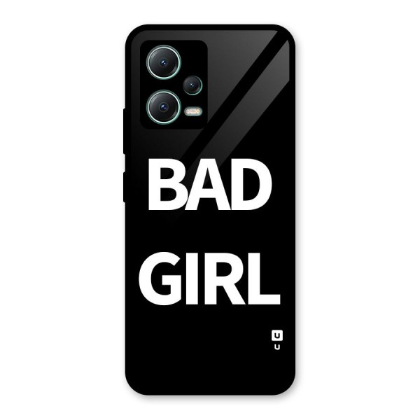 Bad Girl Attitude Glass Back Case for Poco X5