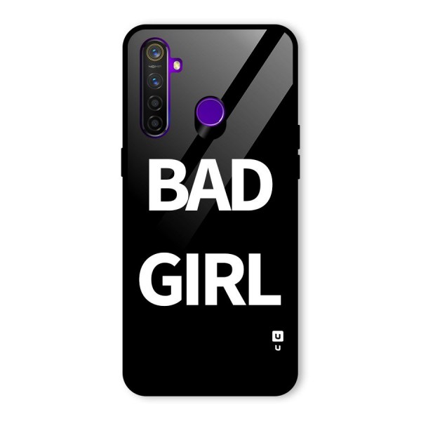 Bad Girl Attitude Glass Back Case for Realme 5 Pro