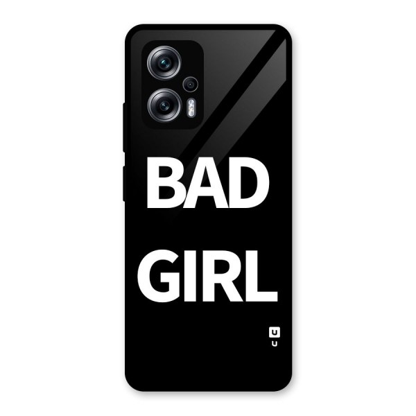 Bad Girl Attitude Glass Back Case for Redmi K50i