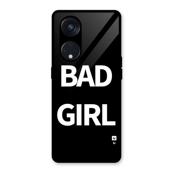 Bad Girl Attitude Glass Back Case for Reno8 T 5G