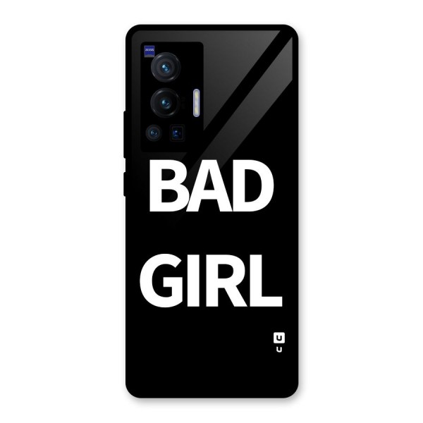 Bad Girl Attitude Glass Back Case for Vivo X70 Pro