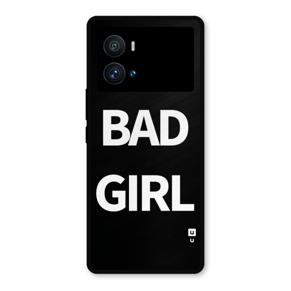 Bad Girl Attitude Metal Back Case for iQOO 9 Pro